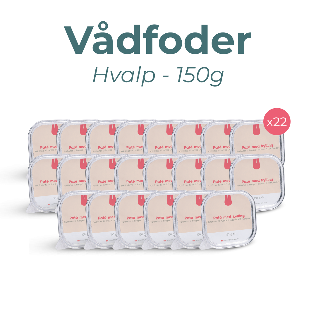 Vådfoder hvalp 22 stk 150g